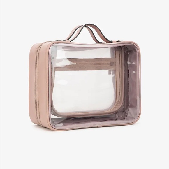 Calpak Large Clear Cosmetics Case in Mauve - Like New - Picture 4 of 12